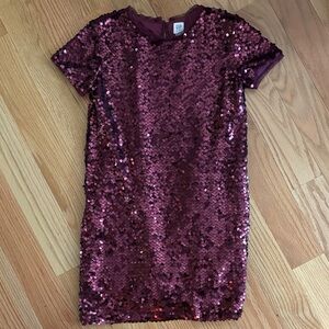 GAP Sequin Kids Dress - Deep Pink